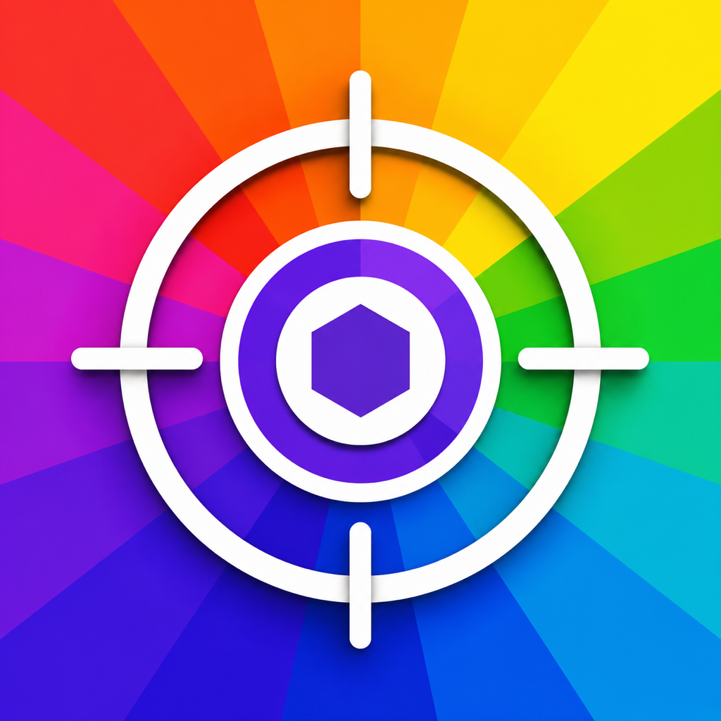 Pin the Hex’s rainbow color-wheel icon